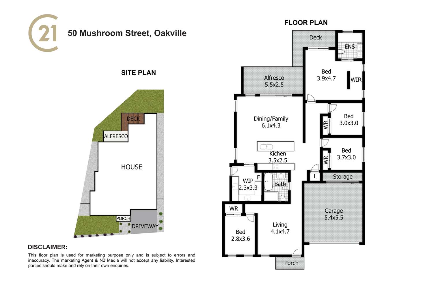 Floorplan of Homely house listing, 50 Mushroom Street, Oakville NSW 2765