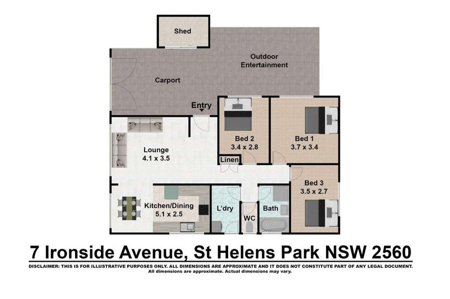 Floorplan of Homely house listing, 7 Ironside Avenue, St Helens Park NSW 2560
