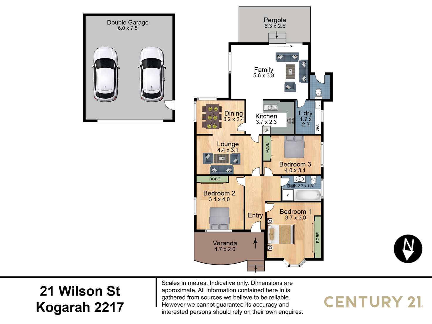 Floorplan of Homely house listing, 21 Wilson Street, Kogarah NSW 2217