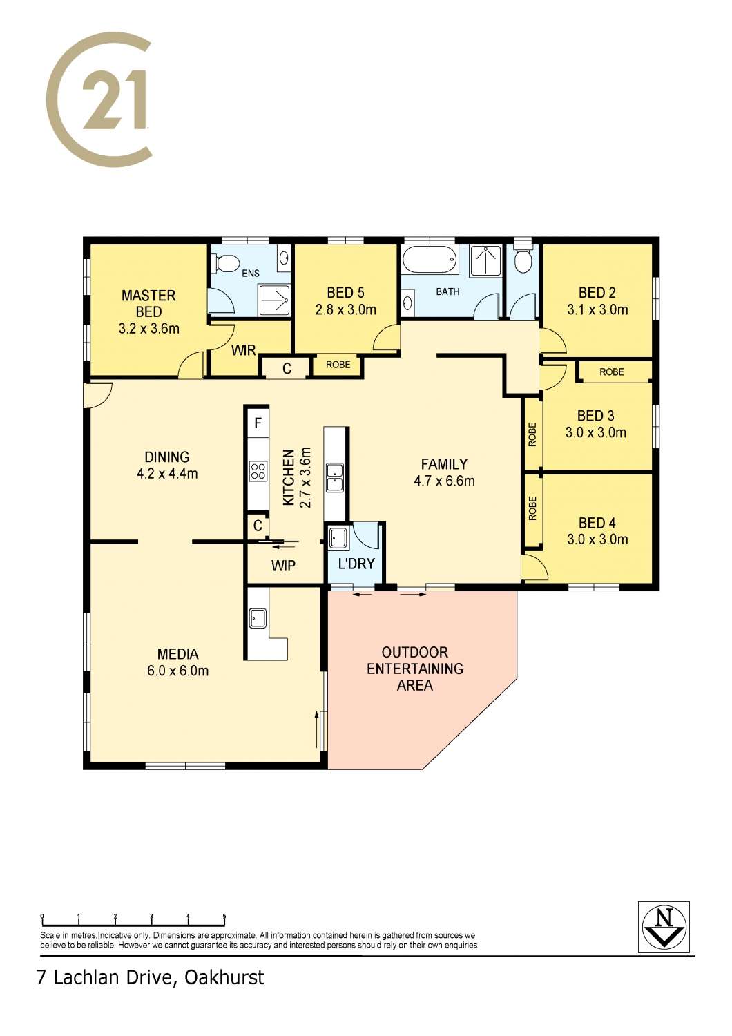 Floorplan of Homely acreageSemiRural listing, 7 Lachlan Drive, Oakhurst QLD 4650