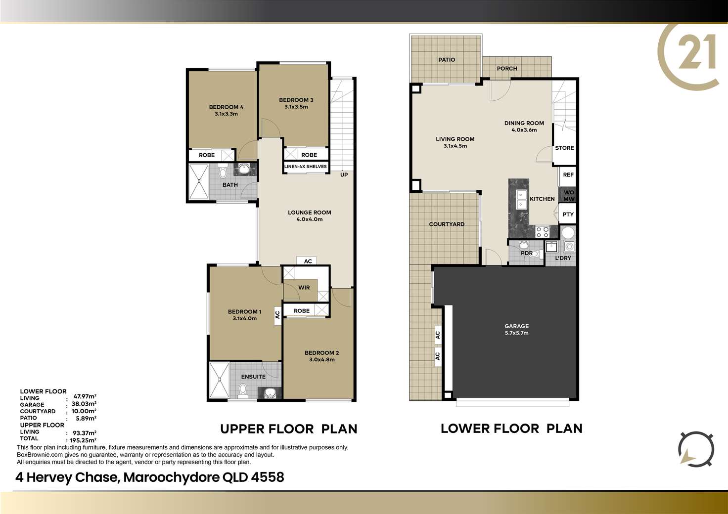 Floorplan of Homely house listing, 4 Hervey Chase, Maroochydore QLD 4558