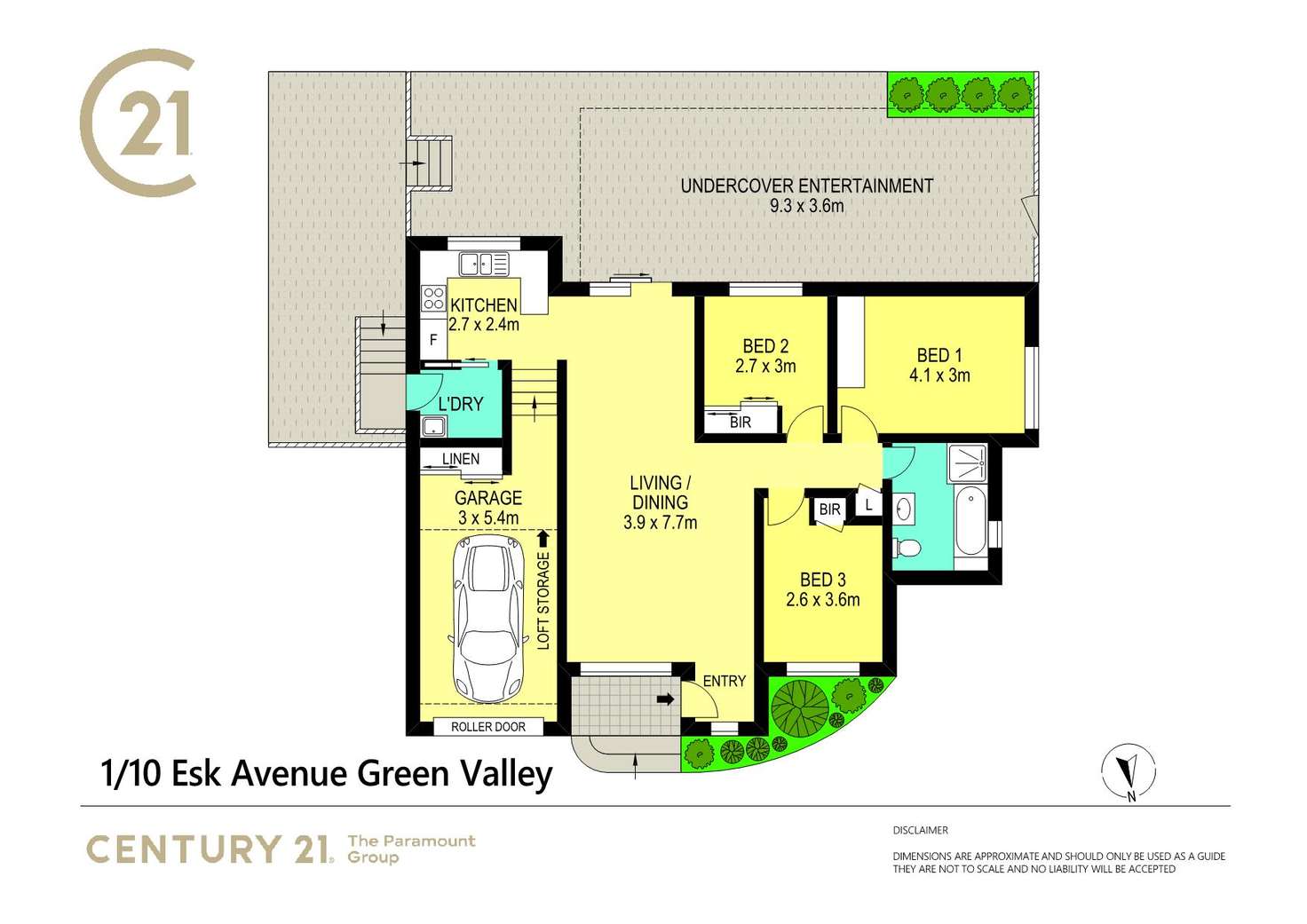 Floorplan of Homely house listing, 1/10 Esk Avenue, Green Valley NSW 2168