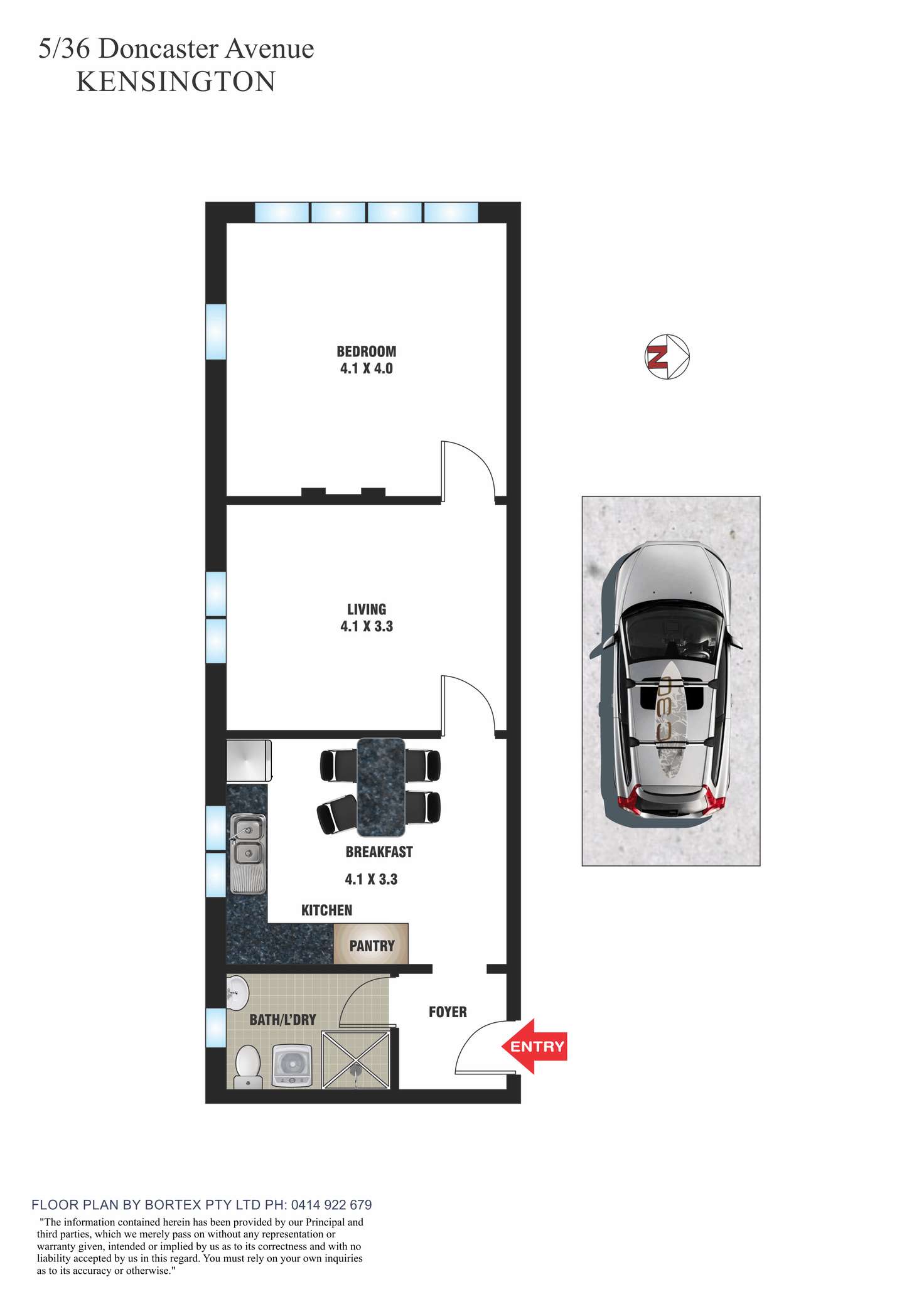 Floorplan of Homely apartment listing, 5/36 Doncaster Avenue, Kensington NSW 2033