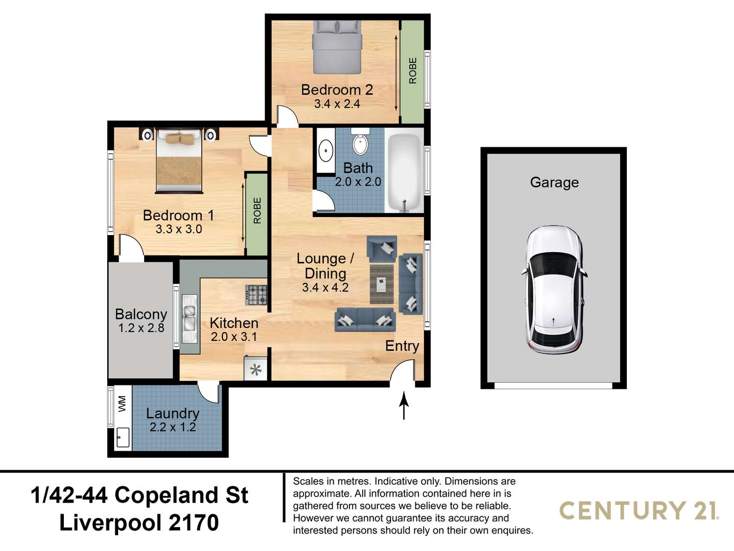 Floorplan of Homely unit listing, 1/42-44 Copeland Street, Liverpool NSW 2170