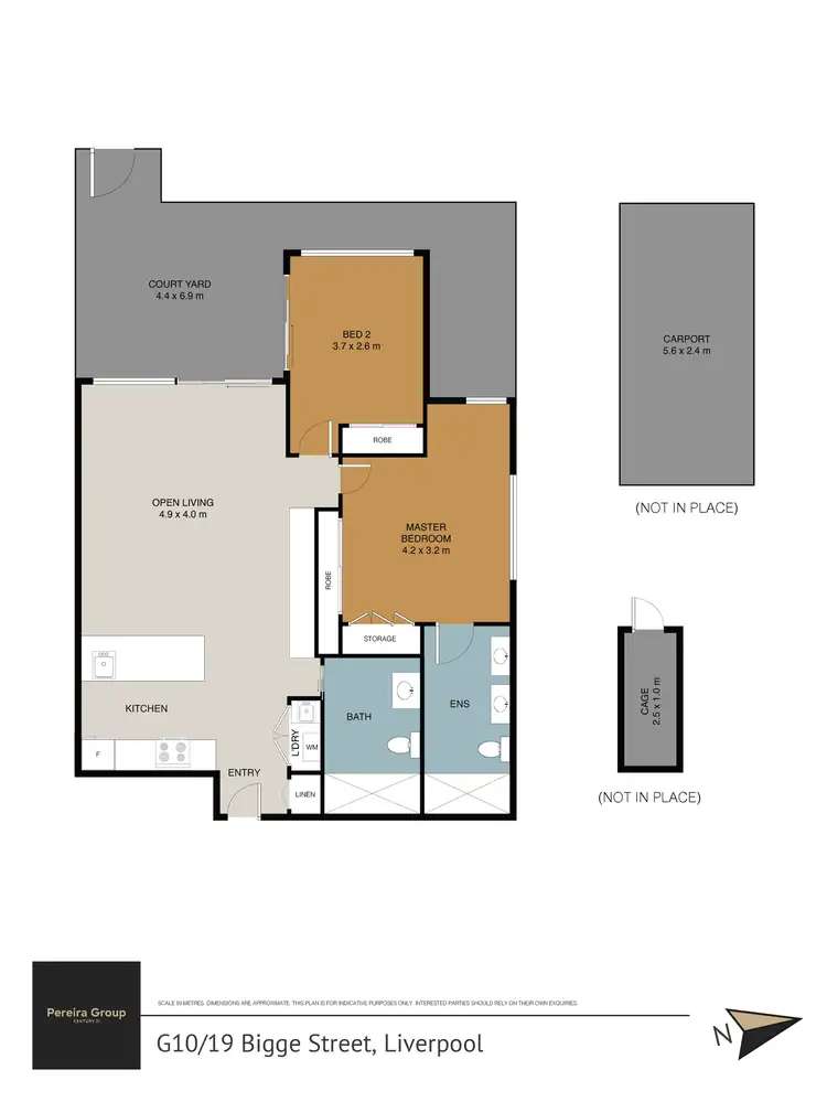 Floorplan of Homely unit listing, G10/19 Bigge Street, Liverpool NSW 2170