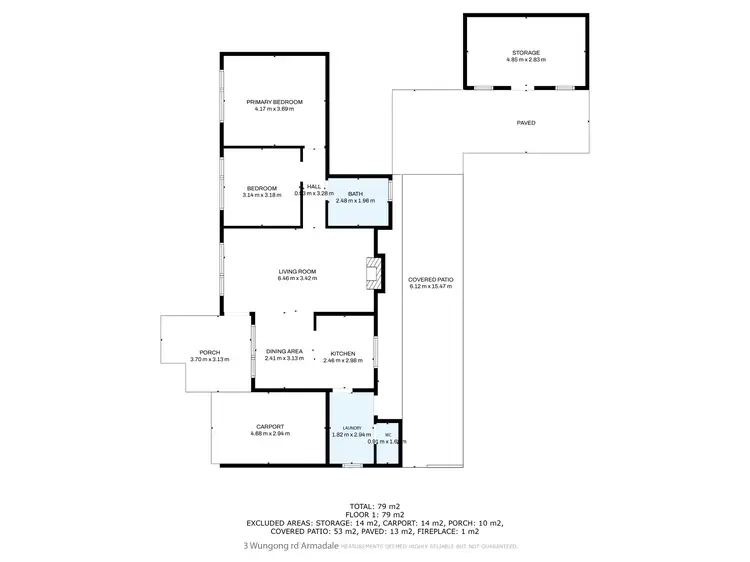Floorplan of Homely house listing, 3 Wungong Road, Armadale WA 6112