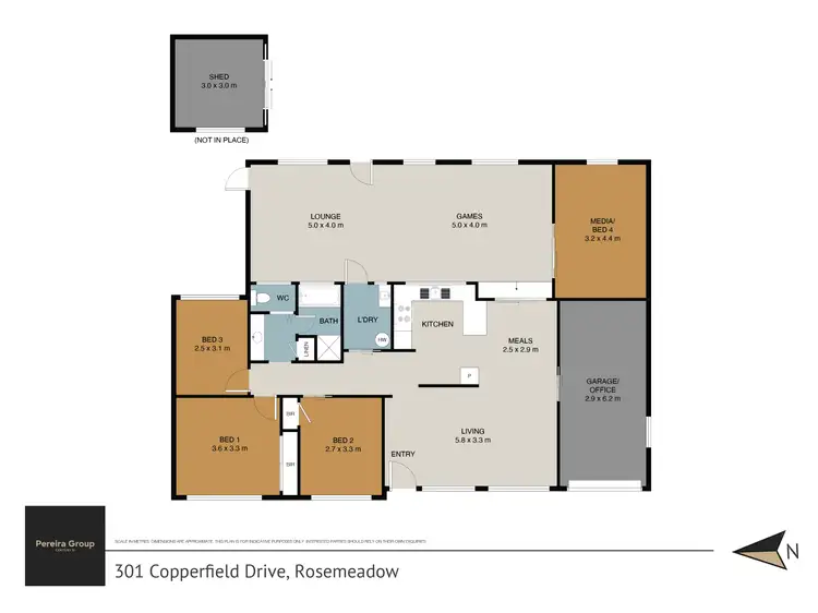 Floorplan of Homely house listing, 301 Copperfield Drive, Rosemeadow NSW 2560