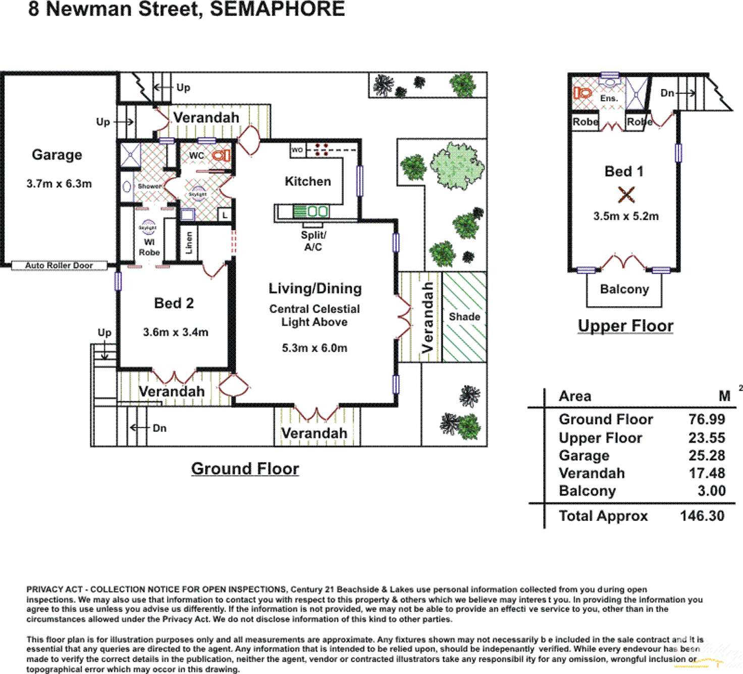 Floorplan of Homely apartment listing, 8 Newman Street, Semaphore SA 5019