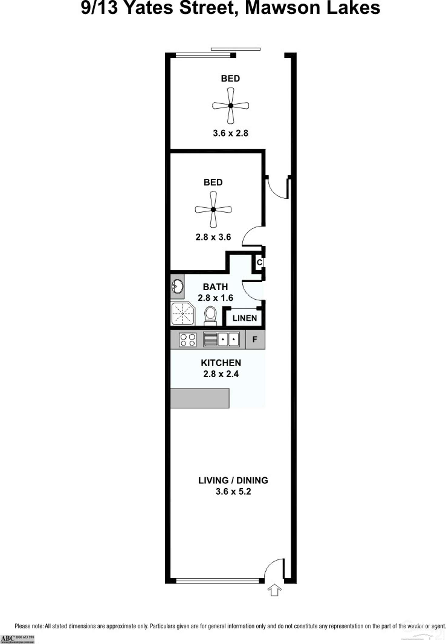 Floorplan of Homely apartment listing, 9/13 Yates Street, Mawson Lakes SA 5095