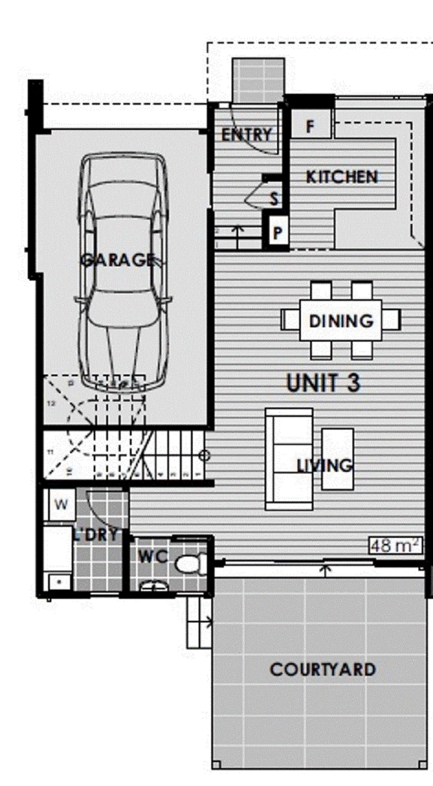 Floorplan of Homely townhouse listing, 3/24 Spruce Street, North Lambton NSW 2299