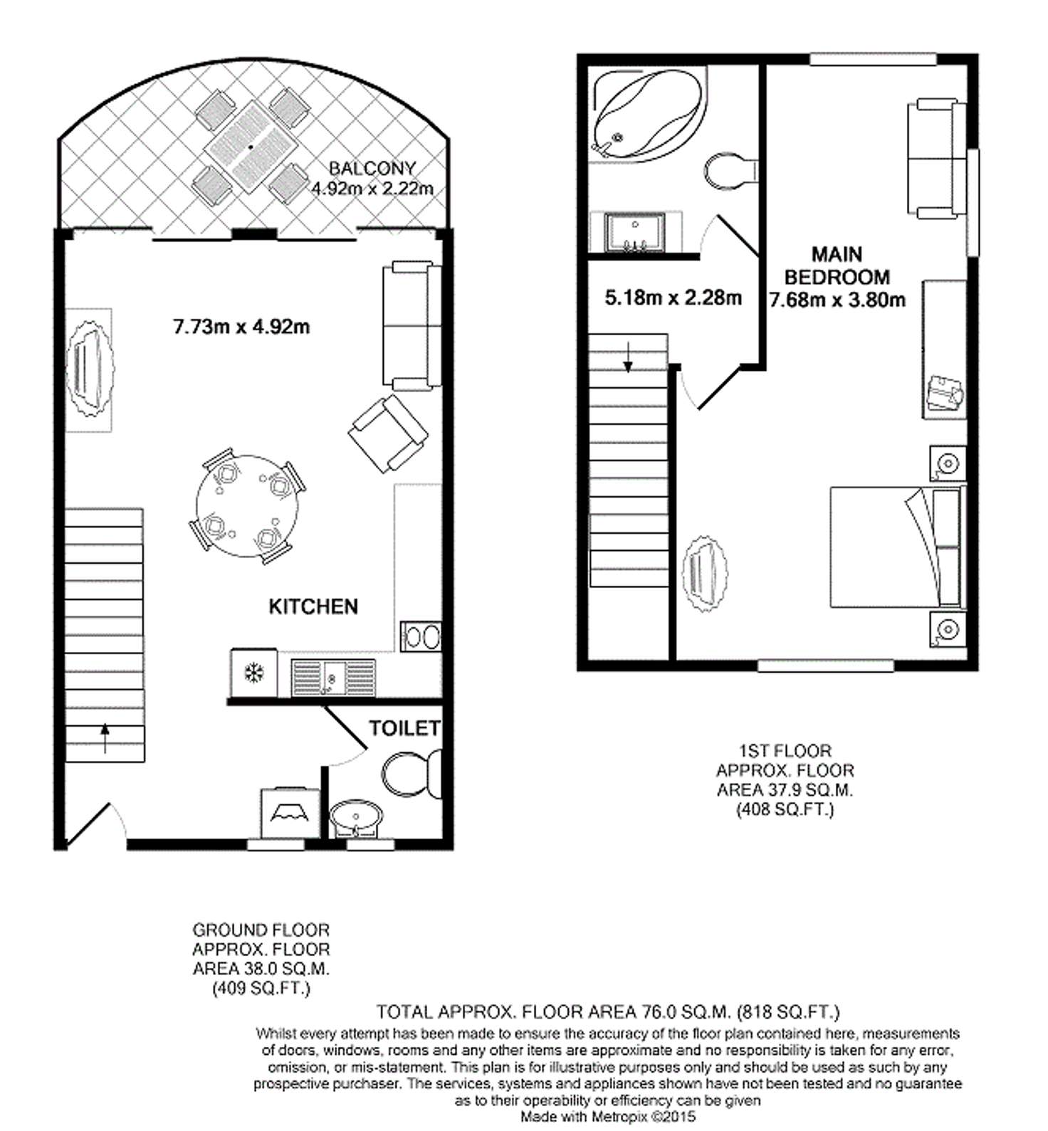 Floorplan of Homely unit listing, 37/1 Trafalgar Street, Nelson Bay NSW 2315