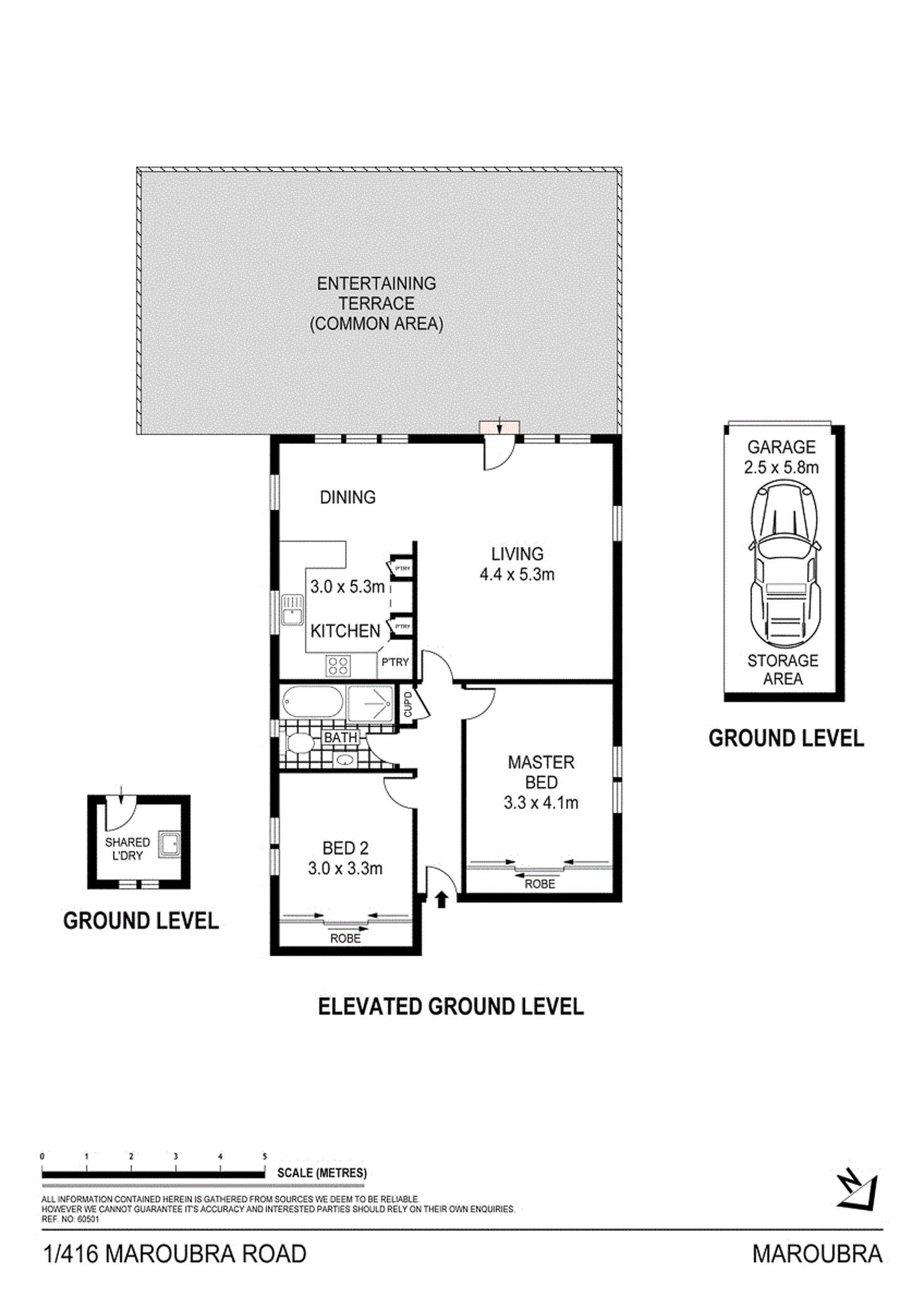 Floorplan of Homely apartment listing, 1/416 Maroubra Road, Maroubra NSW 2035