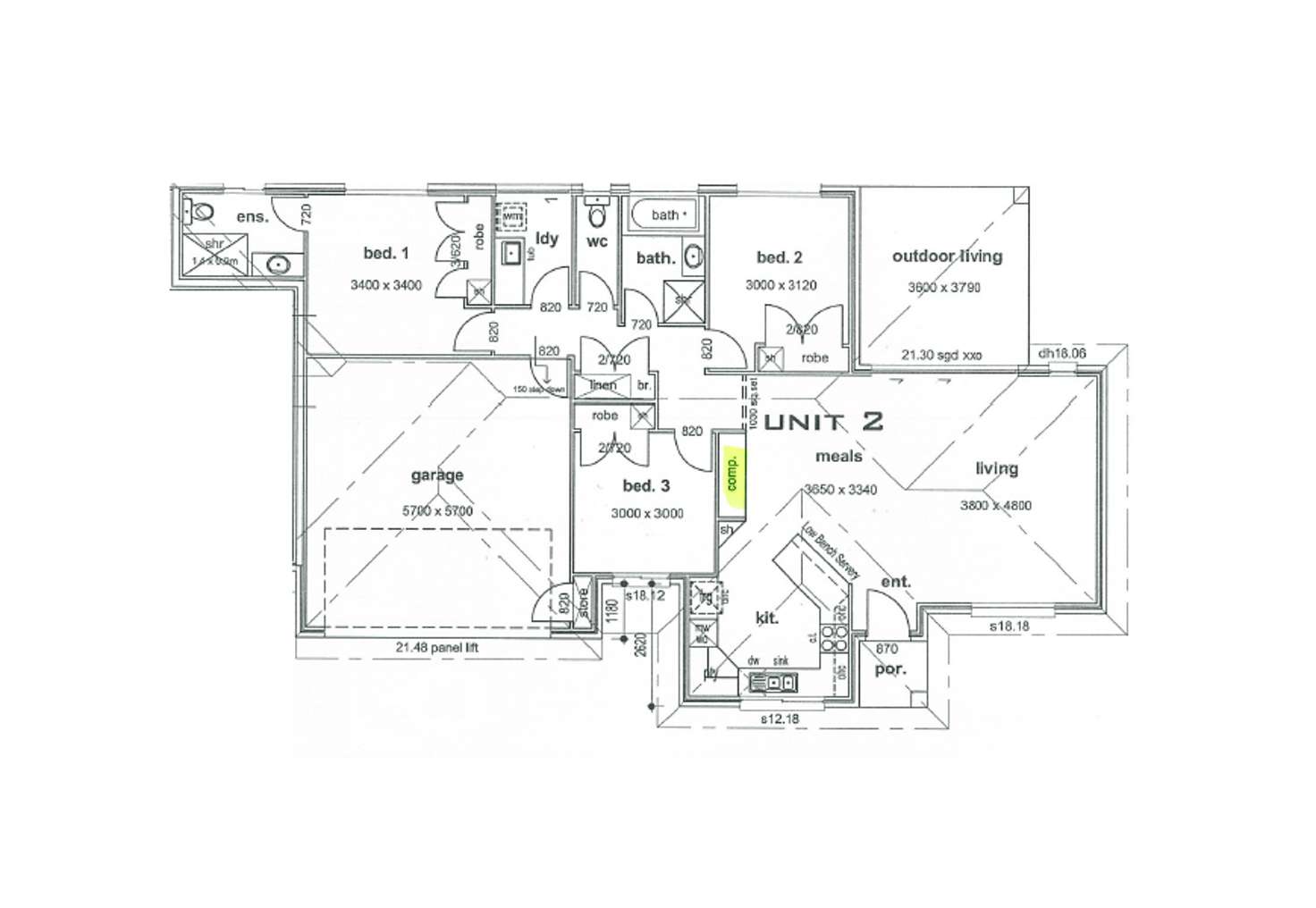 Floorplan of Homely unit listing, 2/178 Mary Street, East Toowoomba QLD 4350