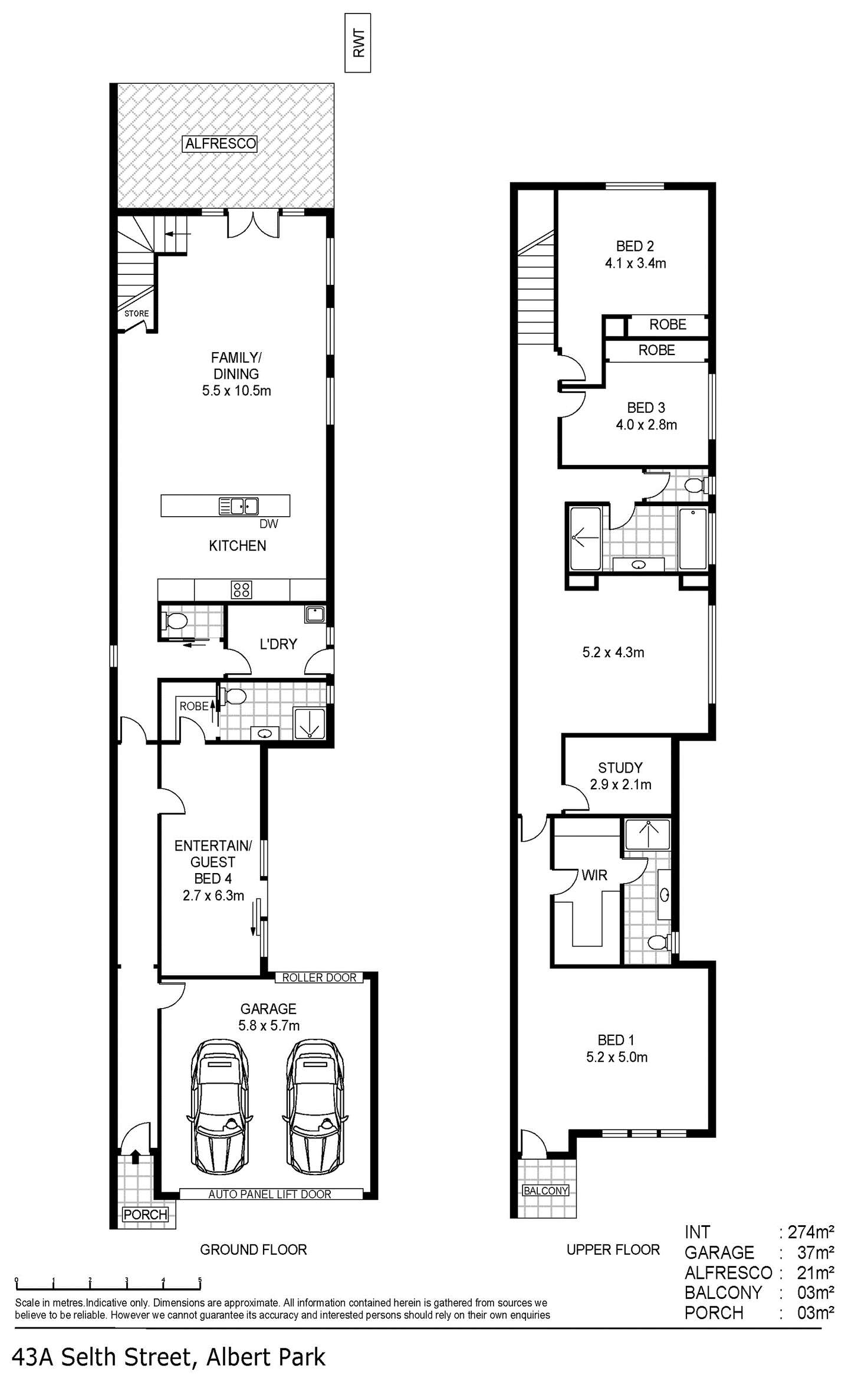 Floorplan of Homely house listing, 43A Selth Street, Albert Park SA 5014