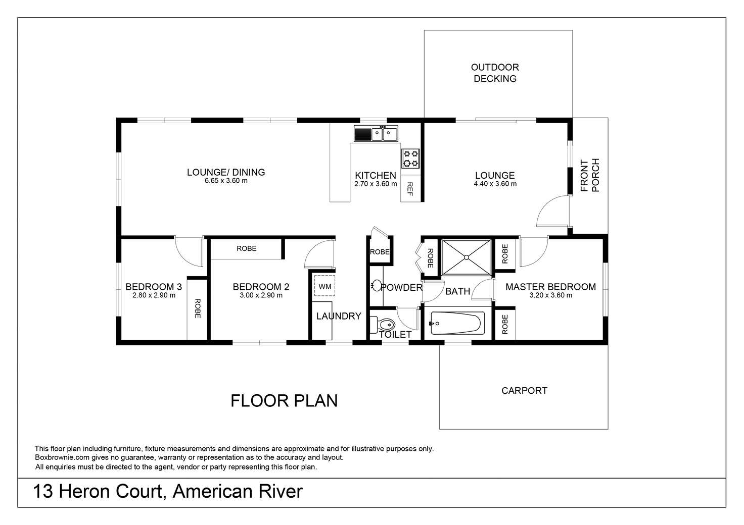 Floorplan of Homely house listing, 13 Heron court, American River SA 5221