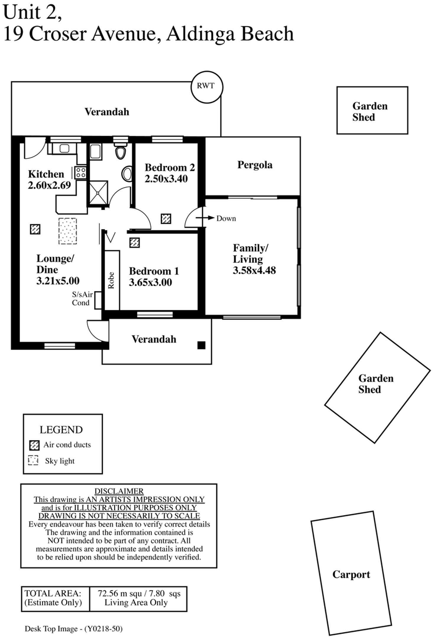 Floorplan of Homely house listing, 2/19 Croser Avenue, Aldinga Beach SA 5173