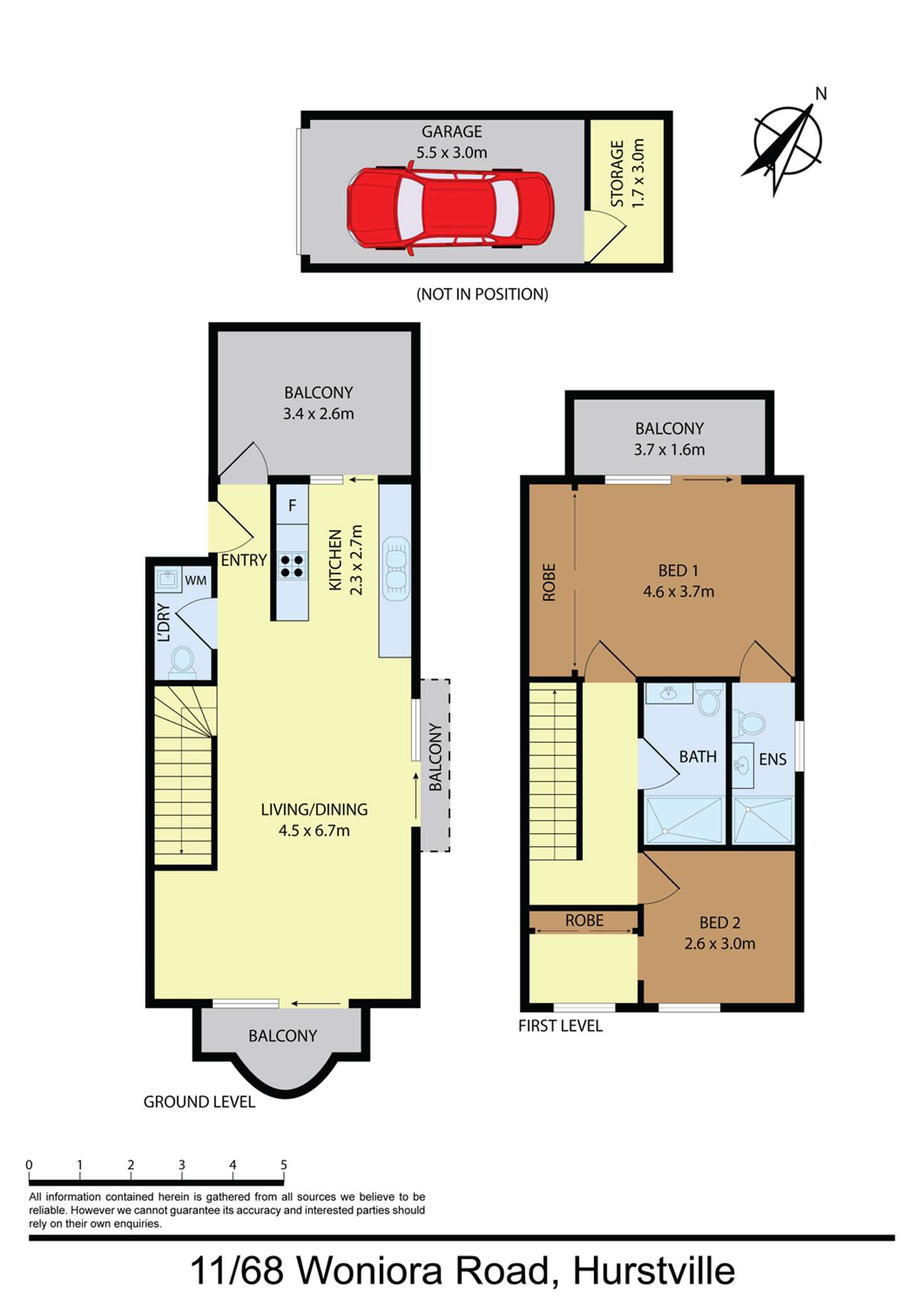 Floorplan of Homely apartment listing, 11/68-72 Woniora Rd, Hurstville NSW 2220