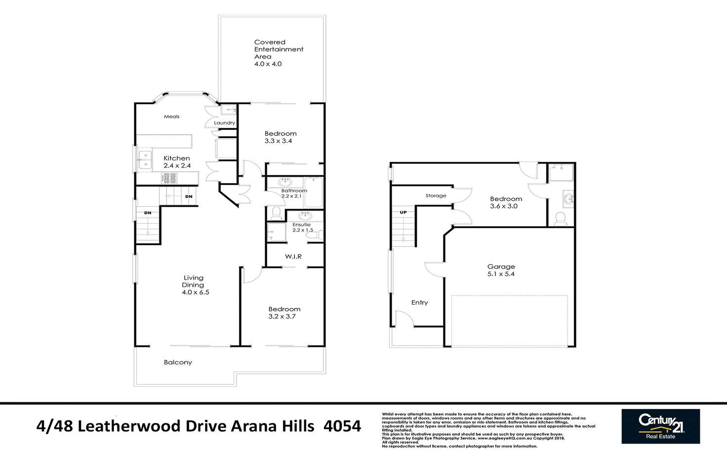 Floorplan of Homely townhouse listing, 4/48 Leatherwood Drive, Arana Hills QLD 4054