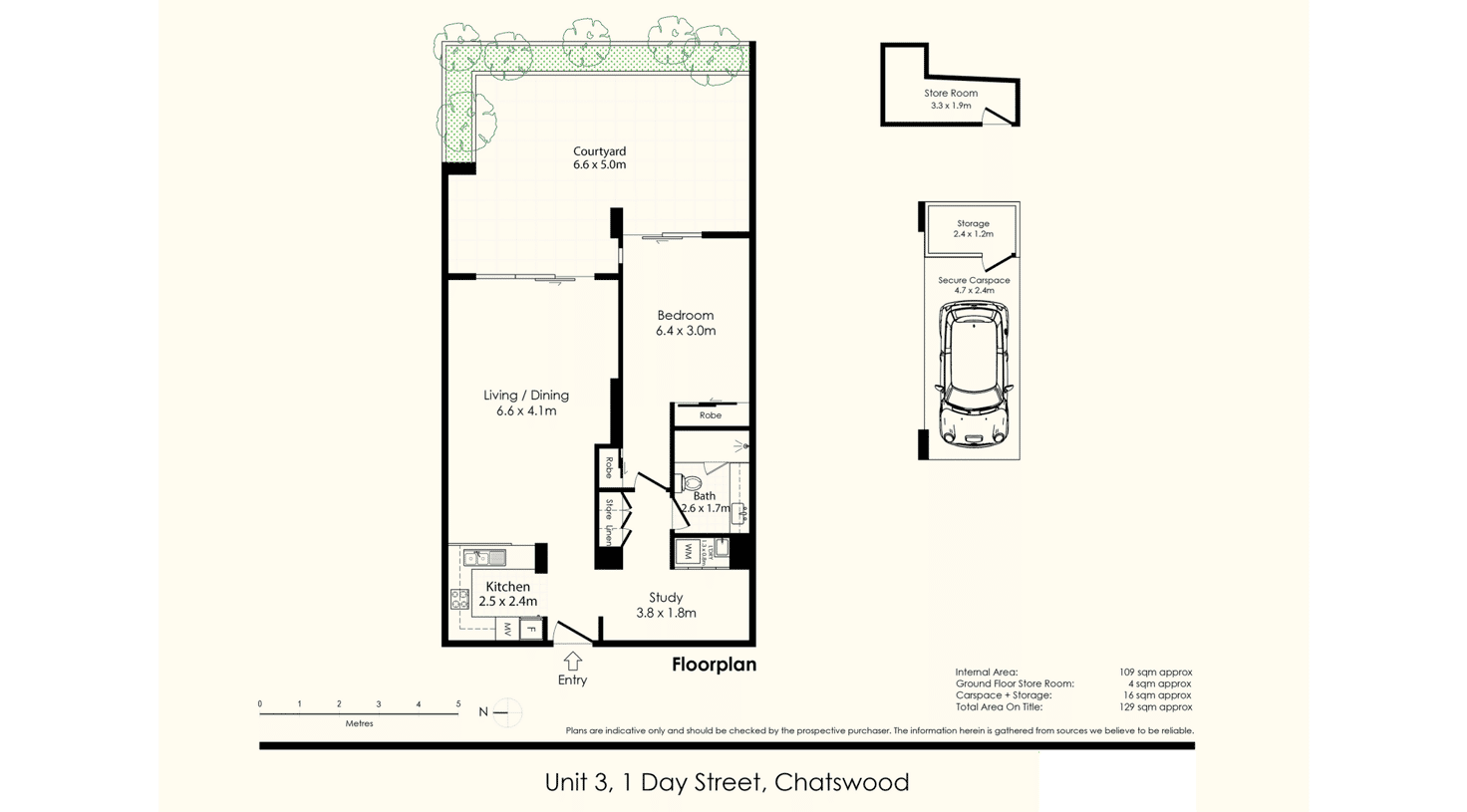 Floorplan of Homely apartment listing, 3/1 Day Street, Chatswood NSW 2067