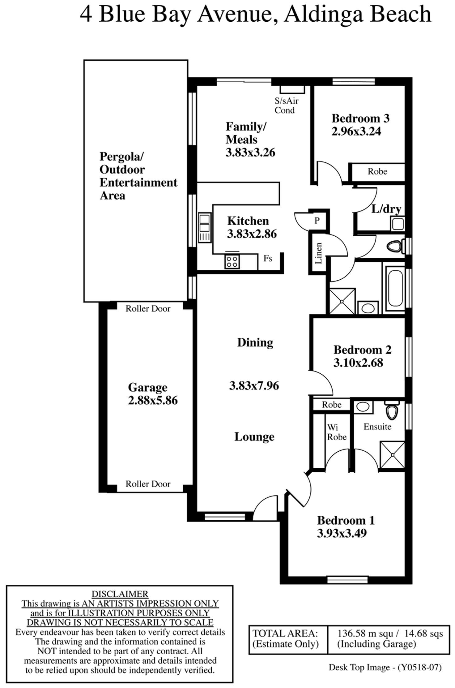 Floorplan of Homely house listing, 4 Blue Bay Avenue, Aldinga Beach SA 5173