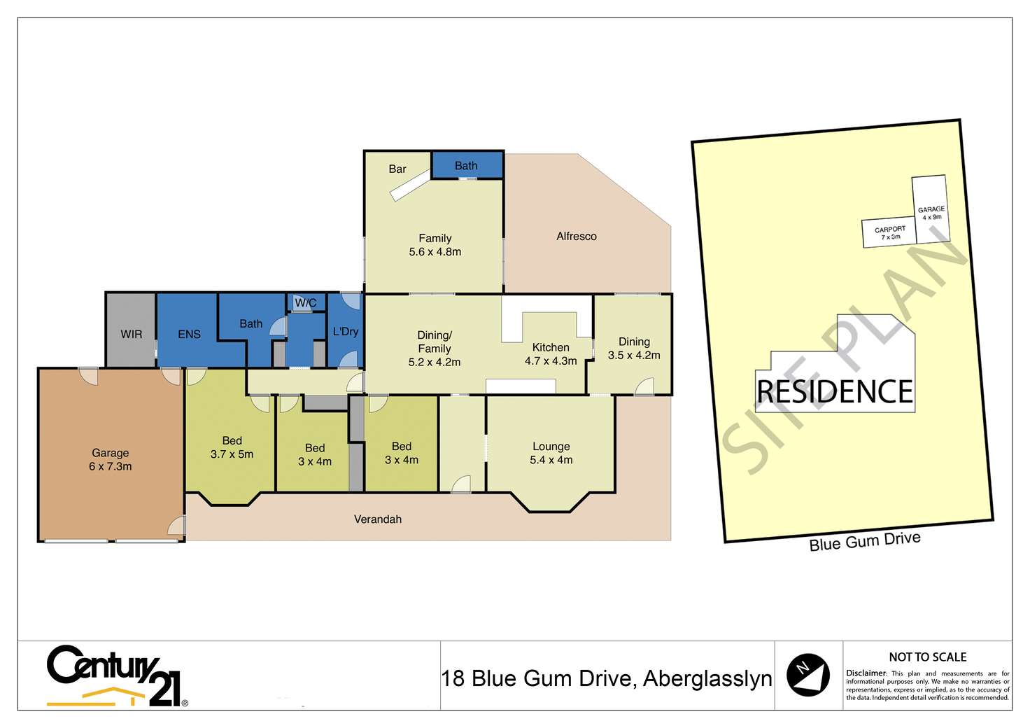 Floorplan of Homely house listing, 18 Blue Gum Drive, Aberglasslyn NSW 2320