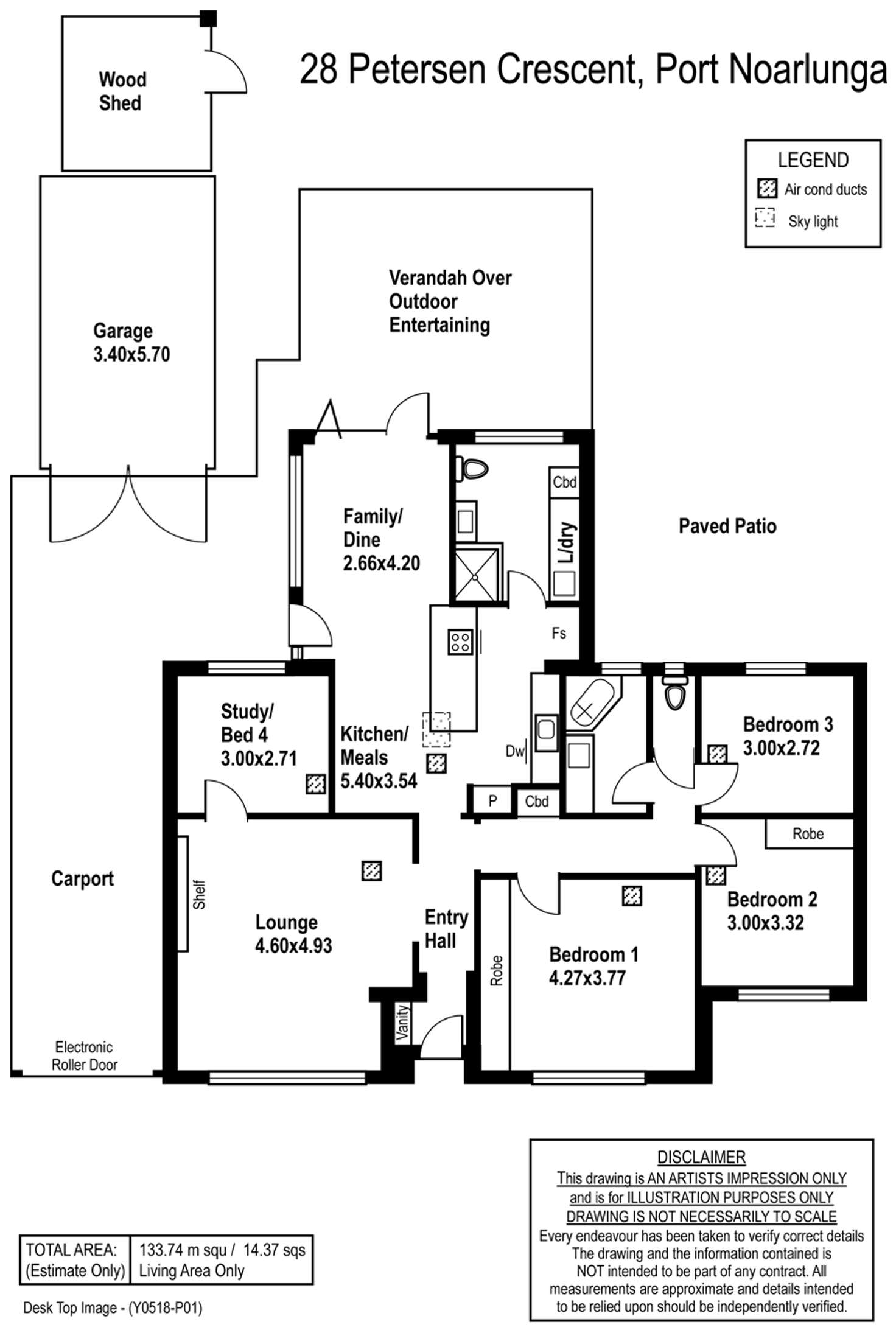 Floorplan of Homely house listing, 28 Petersen Crescent, Port Noarlunga SA 5167