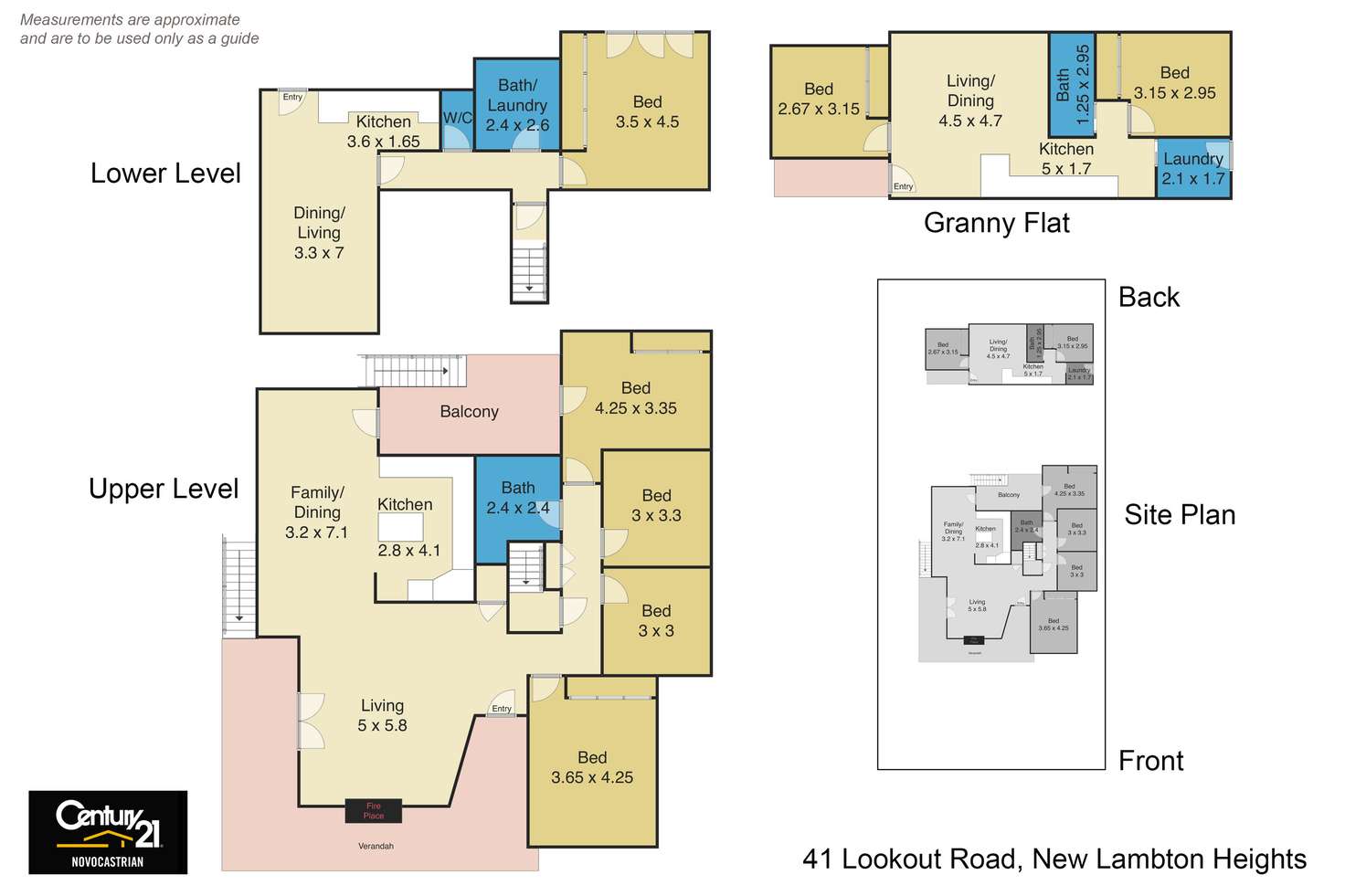 Floorplan of Homely house listing, 41 Lookout Road, New Lambton Heights NSW 2305