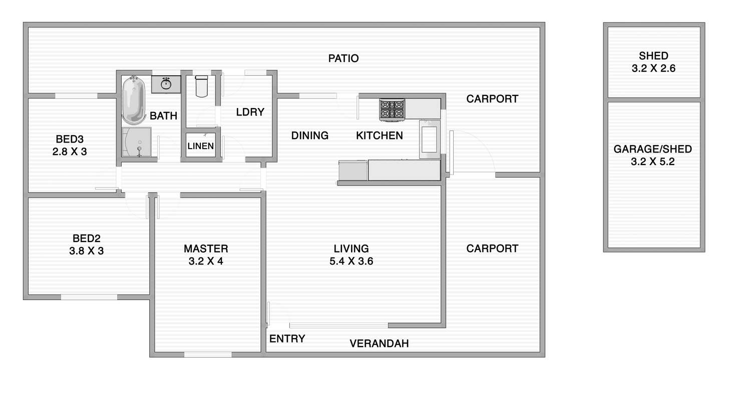 Floorplan of Homely house listing, 65 Gabriel Street, Cloverdale WA 6105