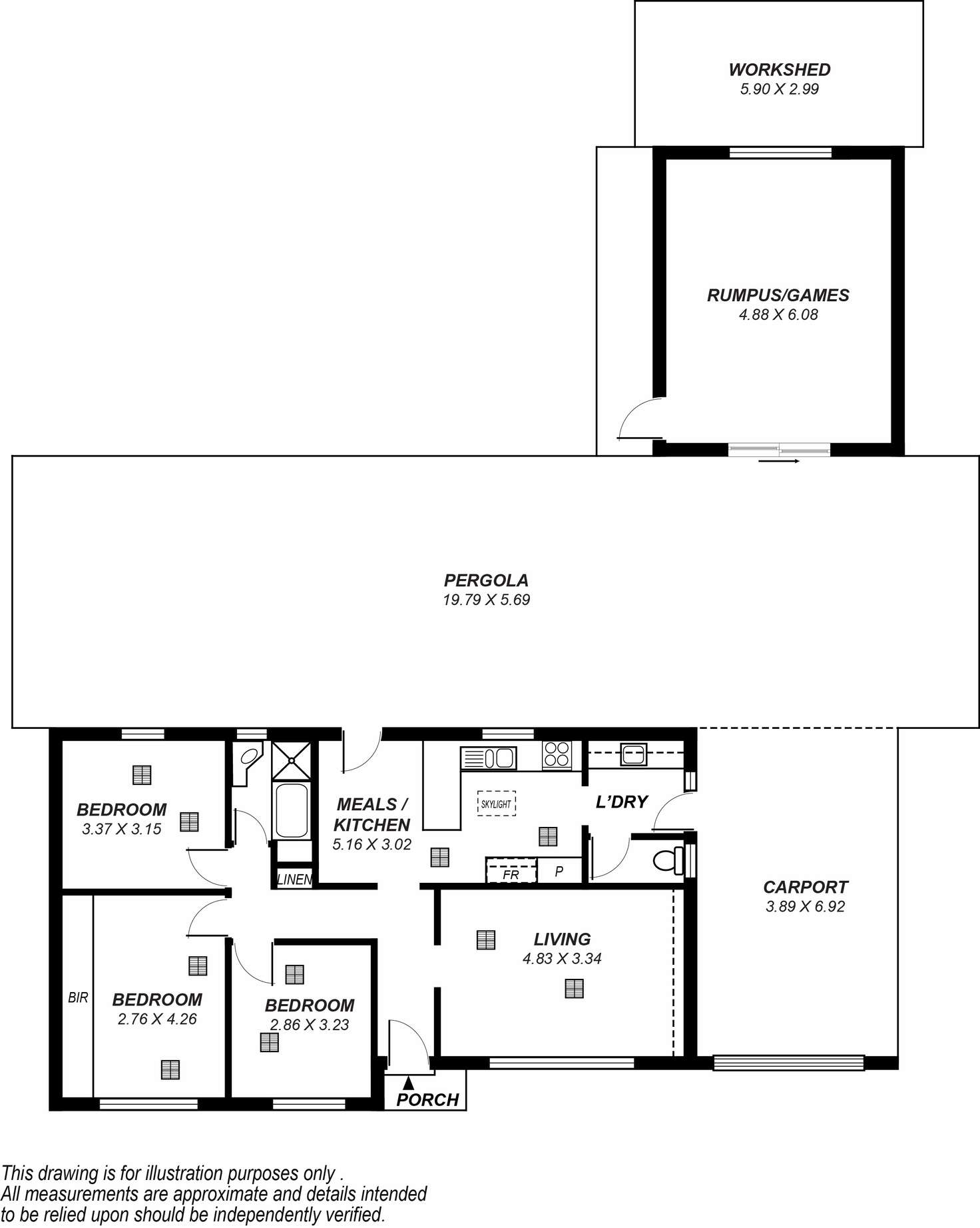 Floorplan of Homely house listing, 19 Dyson Road, Port Noarlunga SA 5167