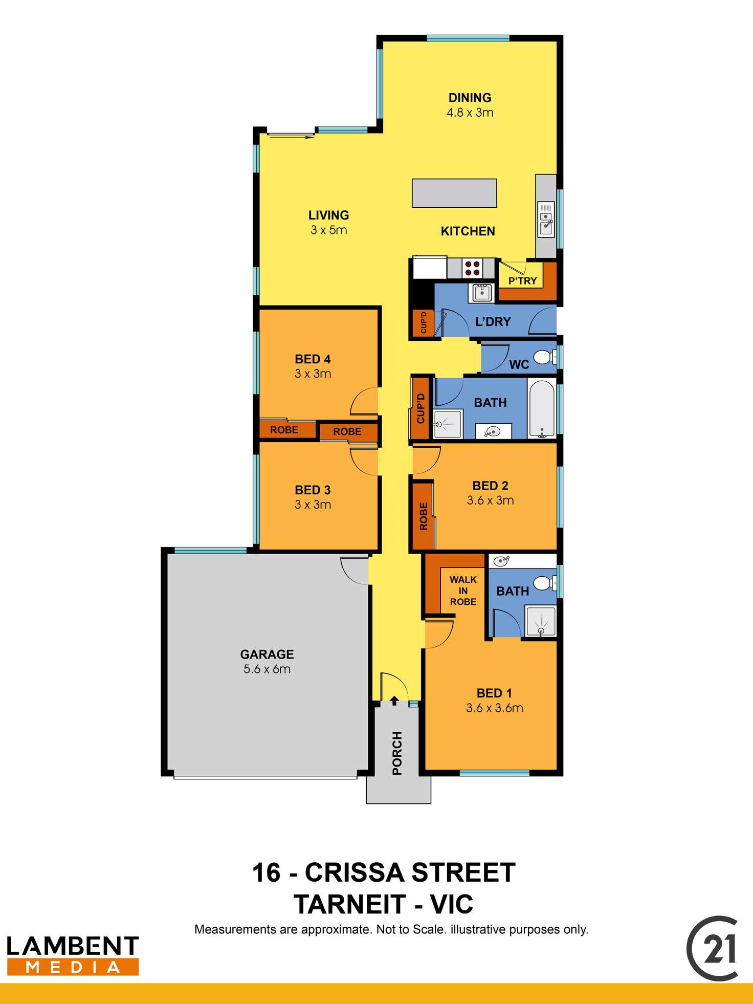 Floorplan of Homely house listing, 16 Crissa Street, Tarneit VIC 3029