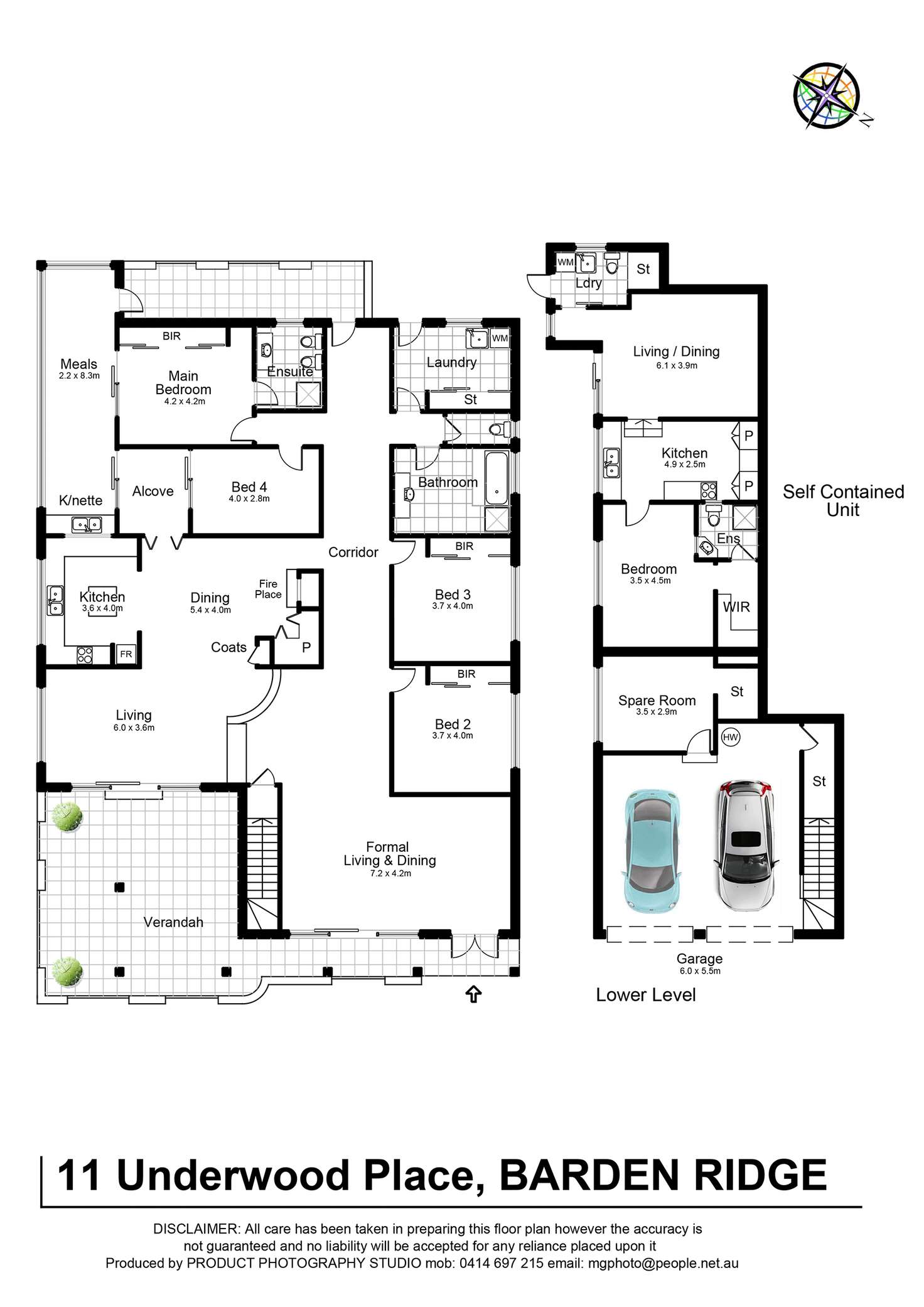 Floorplan of Homely flat listing, 11A Underwood Place, Barden Ridge NSW 2234