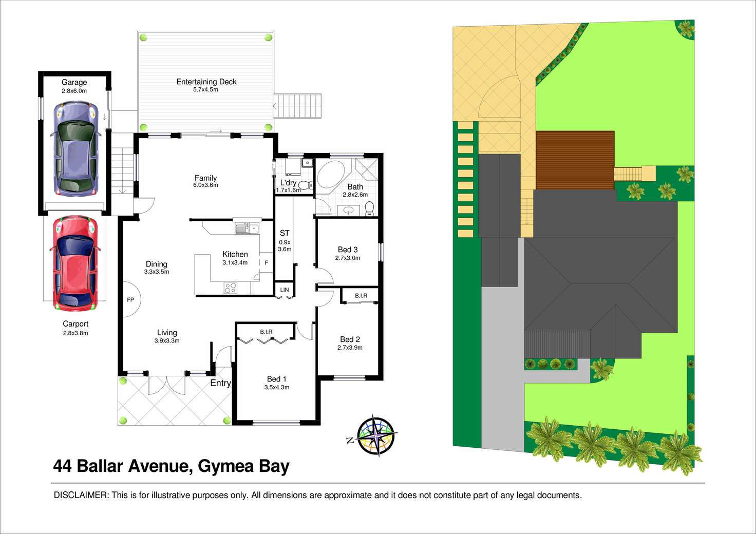 Floorplan of Homely house listing, 44 Ballar Avenue, Gymea Bay NSW 2227