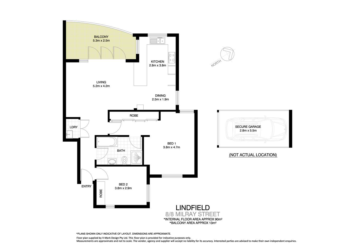Floorplan of Homely apartment listing, 8/8 Milray Street, Lindfield NSW 2070