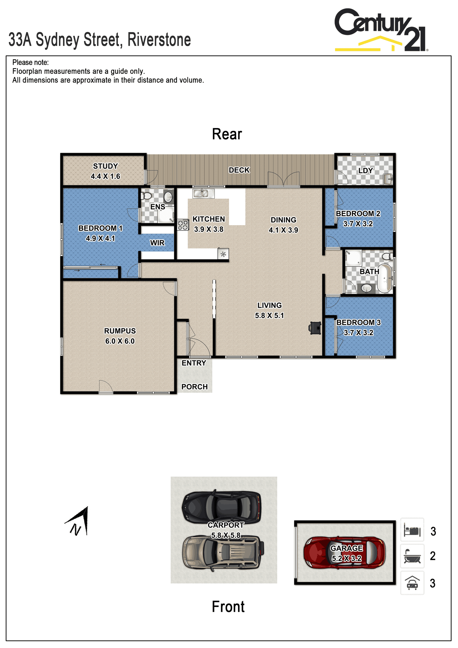 Floorplan of Homely house listing, 33a Sydney Street, Riverstone NSW 2765