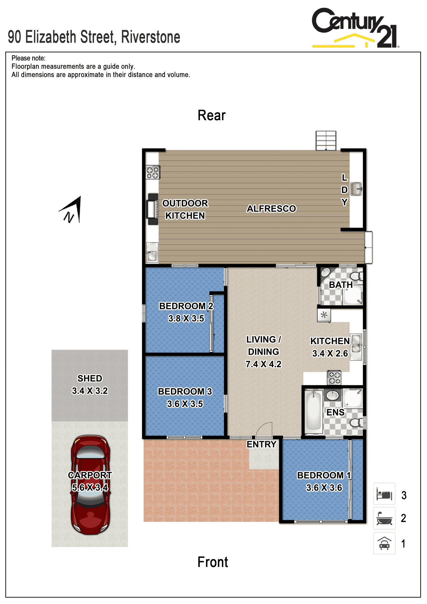 Floorplan of Homely house listing, 90 Elizabeth St, Riverstone NSW 2765
