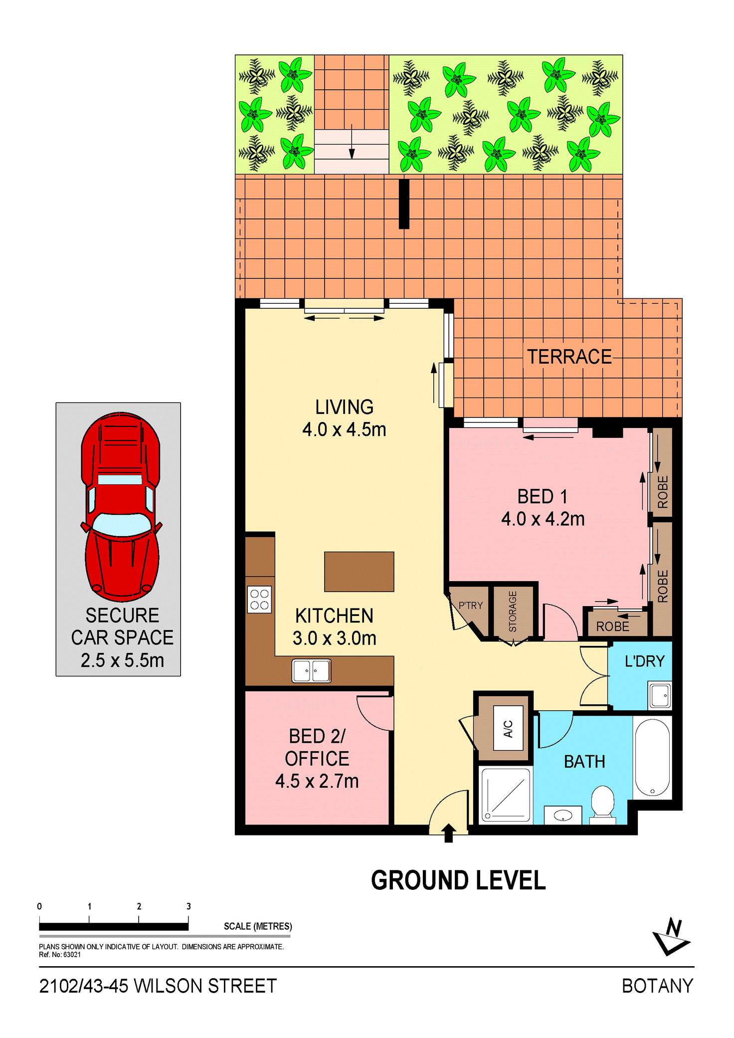 Floorplan of Homely apartment listing, 2102/43-45 Wilson Street, Botany NSW 2019