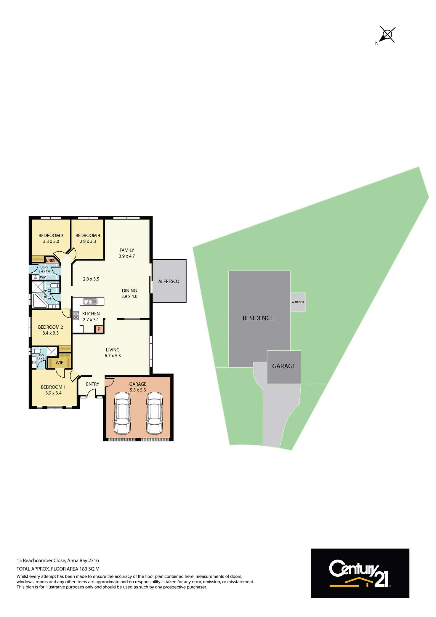 Floorplan of Homely house listing, 15 Beachcomber Close, Anna Bay NSW 2316