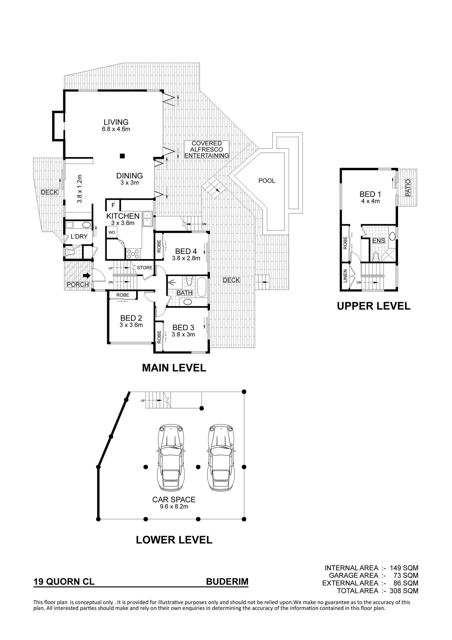 Floorplan of Homely house listing, 19 Quorn Close, Buderim QLD 4556