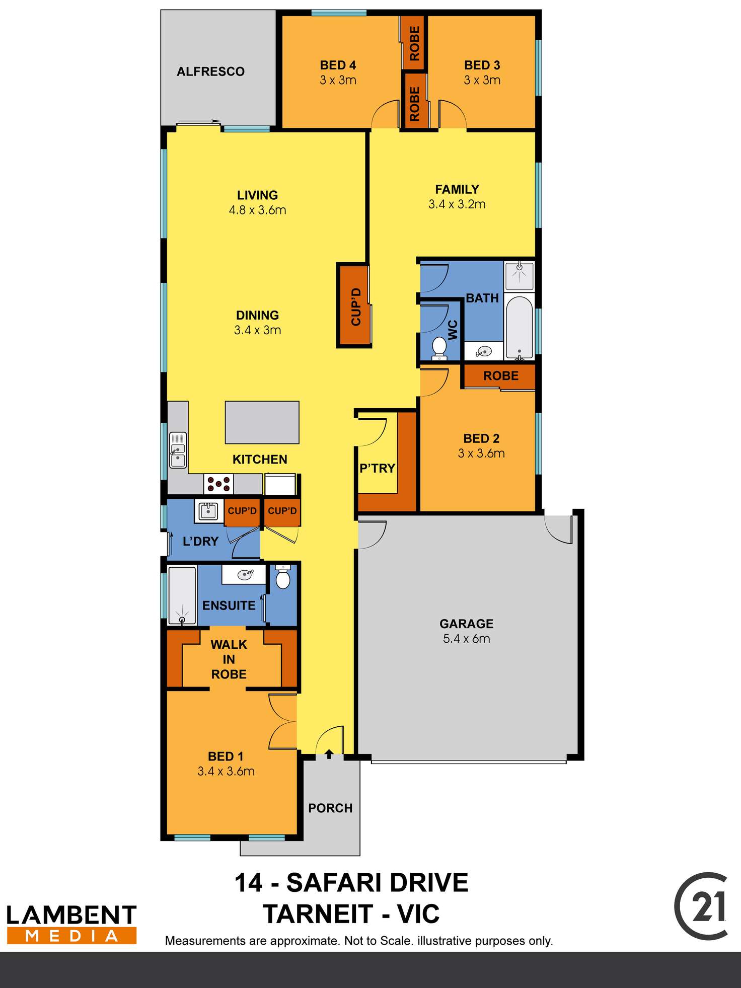 Floorplan of Homely house listing, 14 Safari Drive, Tarneit VIC 3029