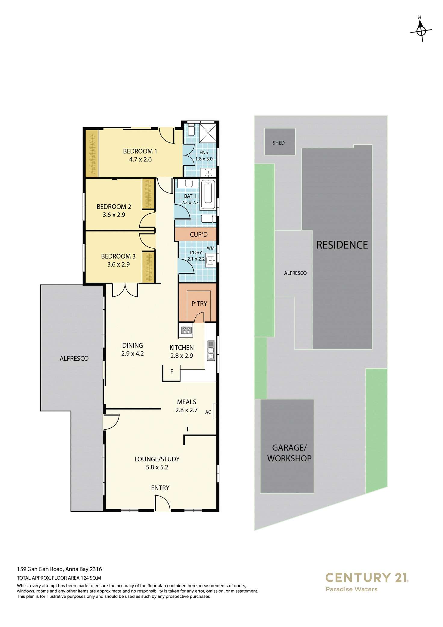 Floorplan of Homely house listing, 159 Gan Gan Road, Anna Bay NSW 2316