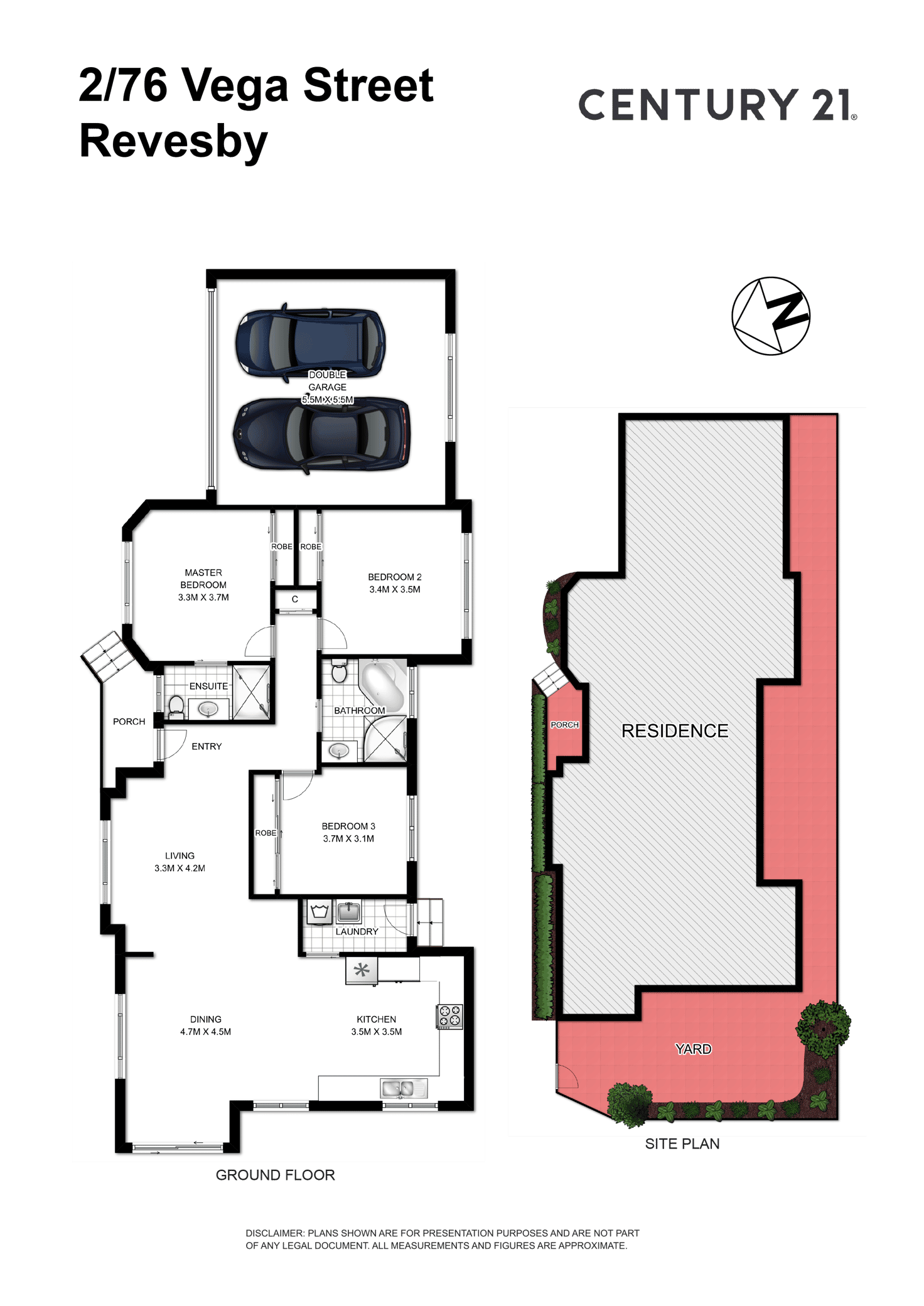 Floorplan of Homely villa listing, 2/76 Vega Street, Revesby NSW 2212