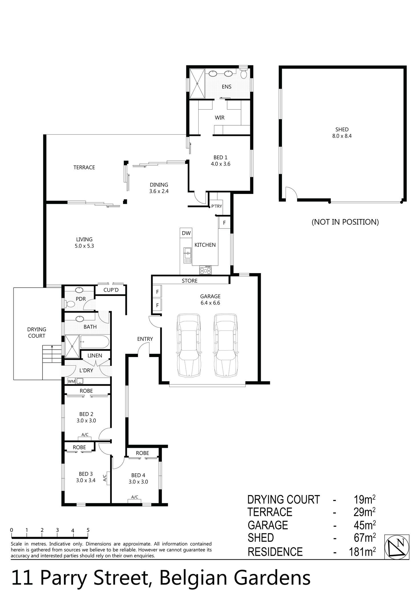 Floorplan of Homely house listing, 11 PARRY STREET, Belgian Gardens QLD 4810