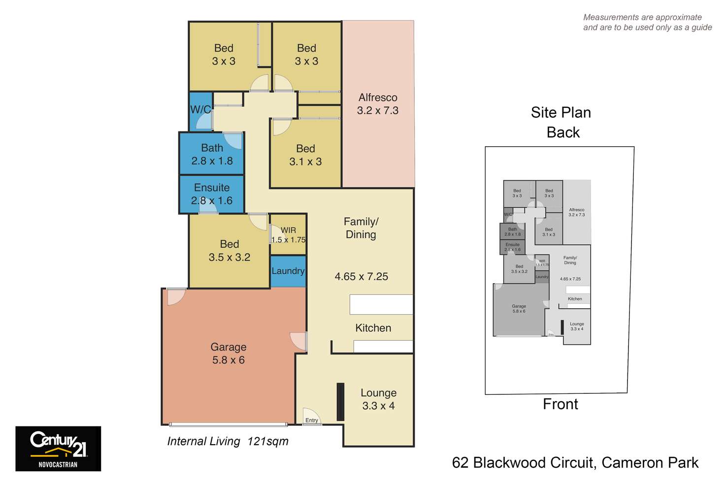 Floorplan of Homely house listing, 62 Blackwood Circuit, Cameron Park NSW 2285