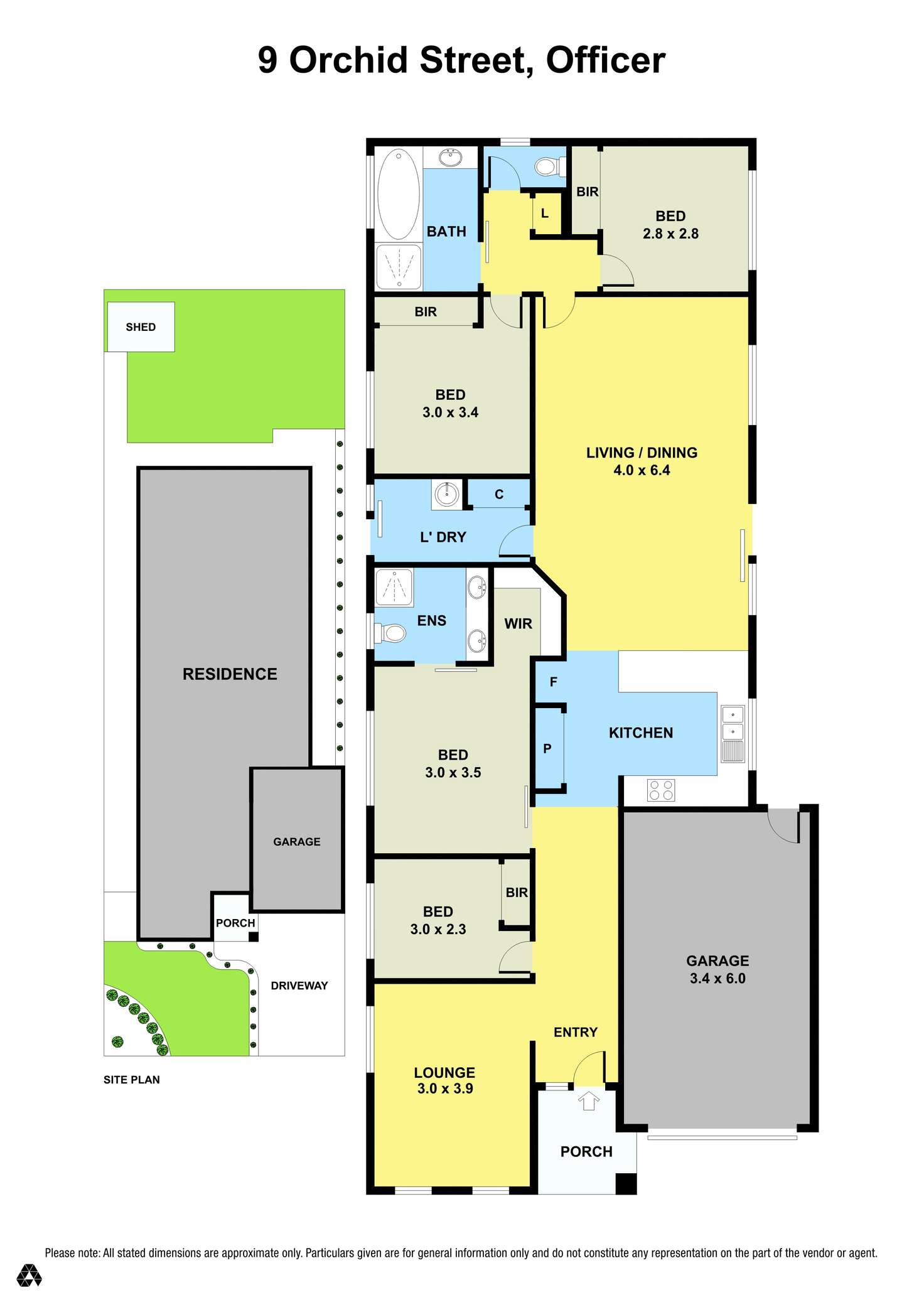 Floorplan of Homely house listing, 9 Orchid Street, Officer VIC 3809