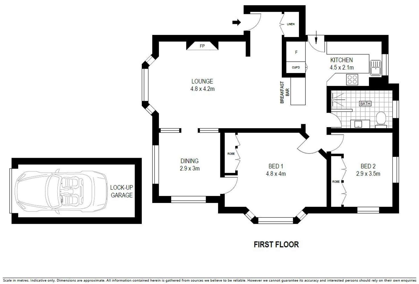 Floorplan of Homely apartment listing, 3/145 Kurraba Road, Neutral Bay NSW 2089