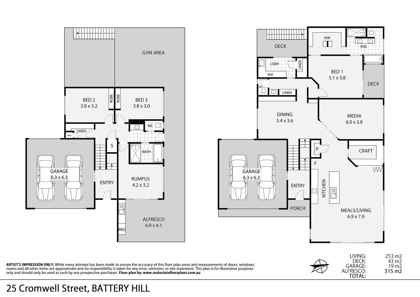 Floorplan of Homely house listing, 25 Cromwell Street, Battery Hill QLD 4551