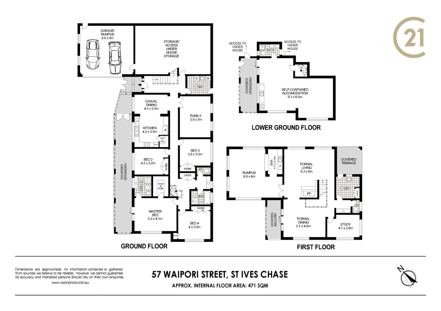 Floorplan of Homely house listing, 57 Waipori Street, St Ives NSW 2075