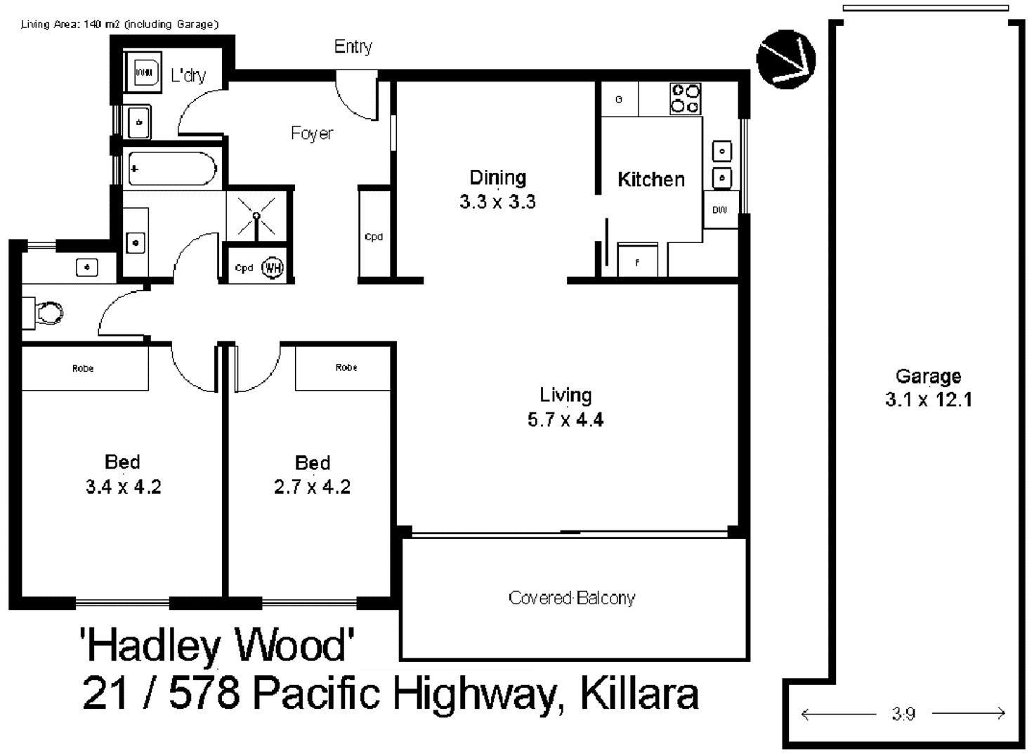 Floorplan of Homely apartment listing, 21/578 Pacific Highway, Killara NSW 2071