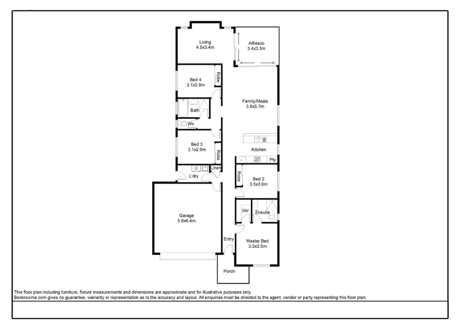 Floorplan of Homely house listing, 55 Tarragon Way, Chisholm NSW 2322