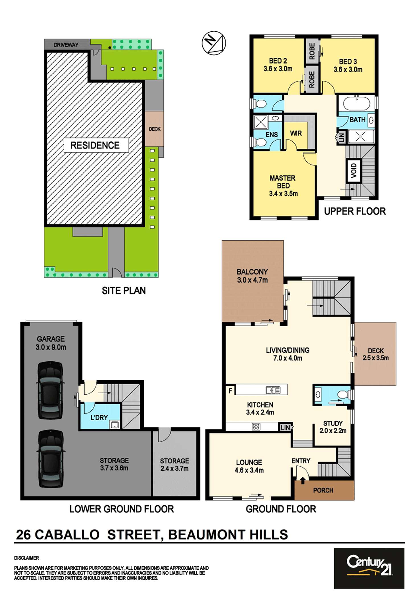 Floorplan of Homely house listing, 26 Caballo Street, Beaumont Hills NSW 2155